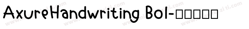 AxureHandwriting Bol字体转换
